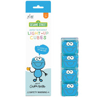 Glo Pals Licensed Light Up Cubes - Cookie Monster-Each pack includes 4 reusable Light-Up Cubes