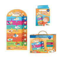 Easy Daysies My Morning Routine 16-Piece Customizable Puzzle Box-Visual schedules help kids become more cooperative, confident, and independent