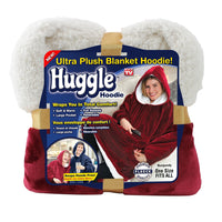 Huggle Hoodie Ultra Plush Blanket Hoodie-Made of ultra-soft fleece and lined with warming, Sherpa comfort