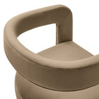Modway - Winslow Performance Velvet Chaise d’accent en tonneau - Taupe-9