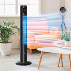 HOMCOM 46" H Freestanding Tower Fan for Home with Oscillating and 12H Timer - Black-12-hour timer allows you to schedule the cooling cycle while saving energy 
