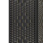 HOMCOM 6 Panel Wave Fiber Freestanding Room Divider for Home Office - Black-Materials: Paper, Bamboo, Wood
