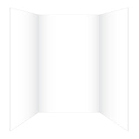 Royal Brites - Carton en mousse à trois volets, 28 po H x 20 po l, Blanc-Lignes de référence assurent des tracés droits