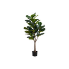 Monarch Specialties - Plante Artificielle - 47 po H - Arbre À Violons - Mis En Pot - Touche Réelle - Feuilles Vertes - Pot Noir-Ajoutez une explosion de verdure vibrante à n'importe quel étage de votre maison ou de votre bureau avec cet arbre artificiel de 47 po de haut dans un pot noir de 6 po