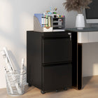 Vinsetto - Classeur en acier pour documents Lettre/A4/Légal avec serrure - noir-Barre de suspension réglable pour dossiers format lettre, A4 et légal 
