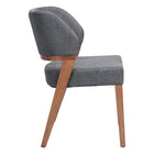 Zuo Sunobu Dining Chair - Azure Grey/Walnut - Set of 2-Dimensions: 22.6" L x 21.9" W x 31.9" H