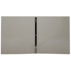 JAM Paper Plastic 0.75" 3-Ring Binder - Smoke Grey-Quantity: Sold Individually | Made to be long lasting and resist tearing or bending, easy to clean.