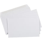 Staples Gummed White Booklet Envelopes - 5-7/8" x 9-5/8" - 100 Pack-Heavily gummed flap closes securely and stays closed