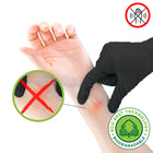SHOWA EBT Sustainable 4 mil Nitrile Accelerator Free Food Contact Single Use Gloves - Black - Medium - 50Pack-Natural rubber free