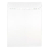 JAM Paper – Enveloppes de catalogue à ouverture en extrémité, 9 po x 12 po, avec fermeture peler et coller, blanc, paq./50-Blanc