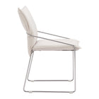Zuo Pola Dining Chair - White - Set of 2-3 year limited warranty