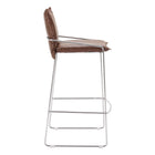 Zuo Pola Barstool - Brown-Dimensions: 21.3" L x 19.7" W x 40.4" H