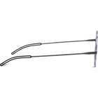 ThinOptics Reader with Universal White Pod - 1.0 - Black-Polycarbonate lenses with hard coating to protect against scratches. Stainless steel hinges and temples with gun/gold metal plating.