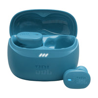 JBL Tune Buds 2 True Wireless Noise Cancelling Earbuds - Turquoise-JBL Pure Bass Sound with Spatial Sound