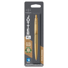 Parker Jotter XL Ballpoint Pen - Monochrome Matte Gold - Medium Point - Blue Ink-The iconic Jotter pen in a larger body, perfect for those who enjoy the comfort of a bigger pen