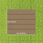 Outsunny 8.2' L x 8.4' W Retractable Pergola Canopy Replacement for 10' L x 10' W Frame (Cover Top) - Tan-10 water drainage holes
