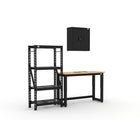 Cat RTA Garage Storage Cabinetry 3-Piece Set with 1 Wall, 48" Workbench and Shelf-Industrial Steel Construction: Built with 22-gauge steel frames and 20-gauge steel doors to support up to 500 lbs per cabinet for dependable, long-term performance.