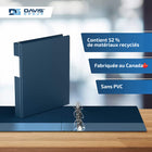 Davis Group Super économie, Reliure à anneaux en “D” inclinés 1 po, paquet de 6 – Bleu Marine-Polypropylène sans PVC