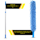 Gritt Commercial - Brosse flexible de 22 po - Manche en microfibre et chenille - Manche télescopique de 6 pi-La tête se plie dans toutes les formes pour dépoussiérer les pales de ventilateur et plus encore
