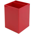 JAM Paper Stackable Office Desk Deluxe Organizer Set - 1 Top Tray, 2 Letter Trays, & 1 Pen Holder - Red-Quantity: One Top Desk Supply Tray, Two Paper Letter Trays, & One Pen Holder