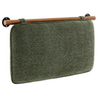 Modway Anela Wall-Mounted Chenille Upholstered Twin Headboard - Sage Walnut-Twin Size Floating Headboard