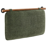 Modway Anela Wall-Mounted Chenille Upholstered Twin Headboard - Sage Walnut-Twin Size Floating Headboard