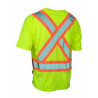 Forcefield Short Sleeve Safety Tee - Lime - X-Large-Crew neck, short sleeves with chest pocket