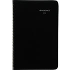 AT-A-GLANCE - Cahier de rendez-vous hebdomadaire 2026 - 8 po H x 4 7/8 po l - noir - bilingue-12 mois avec onglet : janvier 2026 à décembre 2026