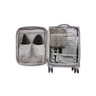 Bugatti Amsterdam 2-Piece Softside Luggage Set - Grey-Reinforced top handle and side handle (Side handle not included in carry-on luggage)