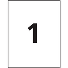 Avery White Laser Durable I.D. Labels, 8-1/2" x 11", 50 Pack, (06575)-Compatible with laser printers