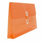 JAM PaperEnveloppes en plastique à fermeture à bouton et ficelle, 5 3/4 x 10 po, orange, 108/boîte-Taille : 5 3/4 x 10 po