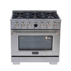 Kucht 36" KXP Series Dual Fuel Range Natural Gas - Stainless Steel-New Kucht Horus Digital Dial Thermostat