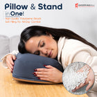 ShoppingAll Lap Desk Beanbag Book Holder Cushion Pillow Stand - Grey-Multi-Purpose Functionality: With ample surface space, this stand is perfect for reading, writing, studying, or working, making it a versatile companion for home, office, or travel.