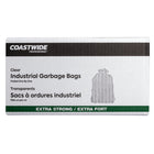 Coastwide Professional Garbage Bags - Extra Strong - 42" W x 48" L - Clear - 100 Pack-Individually folded for easy dispensing