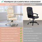 MotionGrey - Chaise de bureau ergonomique Mellow - Dossier en maille haute avec accoudoirs réglables - Beige-10