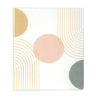 Staples 1" Binder - Tri-Colour Arches Design-Round ring binder, tri-color design, holds up to 175 sheets of paper