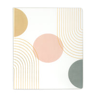 Staples 1" Binder - Tri-Colour Arches Design-Round ring binder, tri-color design, holds up to 175 sheets of paper
