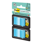Post-it 1" x 1.7" Flags - Bright Blue - 50 Flags/Dispenser - 2 Dispensers/Pack-Flags pop up one at a time
