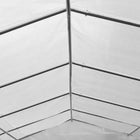 Outsunny - Grande serre de type chapelle 26 pi x 10 pi x 7 pi avec structure en acier, blanc-Structure robuste en acier avec revêtement en poudre pour prévenir la rouille, la corrosion, l’écaillage et le pelage

