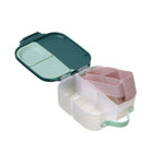 b.box Silicone Bento Tray Mini Lunchbox - Forest-One-piece design with rounded corners for easy cleaning