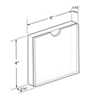 Azar Desktop/Countertop Top Loading Acrylic Card Holder - Clear - 2 Pack (104554-2PK)-Top Loading Frame