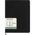 Moleskine - 2026 Agenda semainier Classic 12 mois à couverture souple - 7.5" x 9.75" - Noir-Daté de janvier à décembre 2026