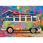 Eurographics VW Wave Hopper Bus Shaped Tin Puzzle - 550 Pieces-Weight: 1.5 lb