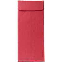 JAM Paper #14 Policy Envelopes, 5 x 11.5, Brite Hue Red Recycled, 100 Pack (900905211g)-Christmas red