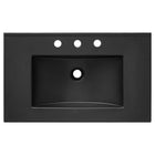 Modway Cayman 30" Bathroom Sink - Black-Integrated Countertop