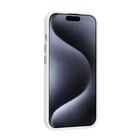 Evry Anti-Shock 10 ft Drop Tested Case with MagSafe for iPhone 15/14/13 - Clear & Silver-Compatible with iPhone 15/14/13