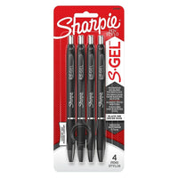 Sharpie S-Gel Gel Pen – 0.7mm – Black – 4 Pack-Gel pen