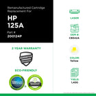 CIG HP 125A Remanufactured Toner Cartridge - Standard Yield - Yellow-Environmentally Friendly: Remanufactured from an original HP recycled cartridge