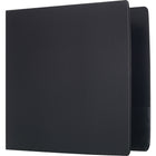 Staples - Reliure standard avec porte-étiquette et anneaux en D, 3 po, noir-Les anneaux en D sont dotés d'une plus grande capacité de feuilles que les anneaux ronds de la même grandeur