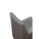 Manhattan Comfort - Chaise de salle à manger moderne Anna Square 18,9 po en similicuir capitonné - Étain-Garantie limitée du fabricant de 30 jours